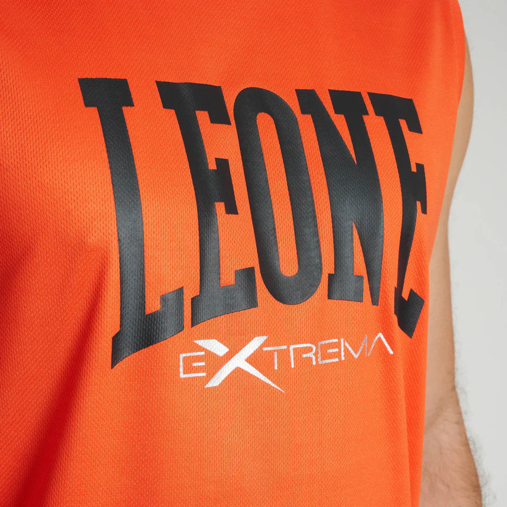 Camiseta sin mangas logo Leone 1947 naranja 2