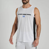 Camiseta tirantes Leone 1947 WACS ABX124 blanca