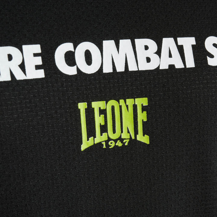Camiseta tirantes Leone 1947 logo wacs negra 2