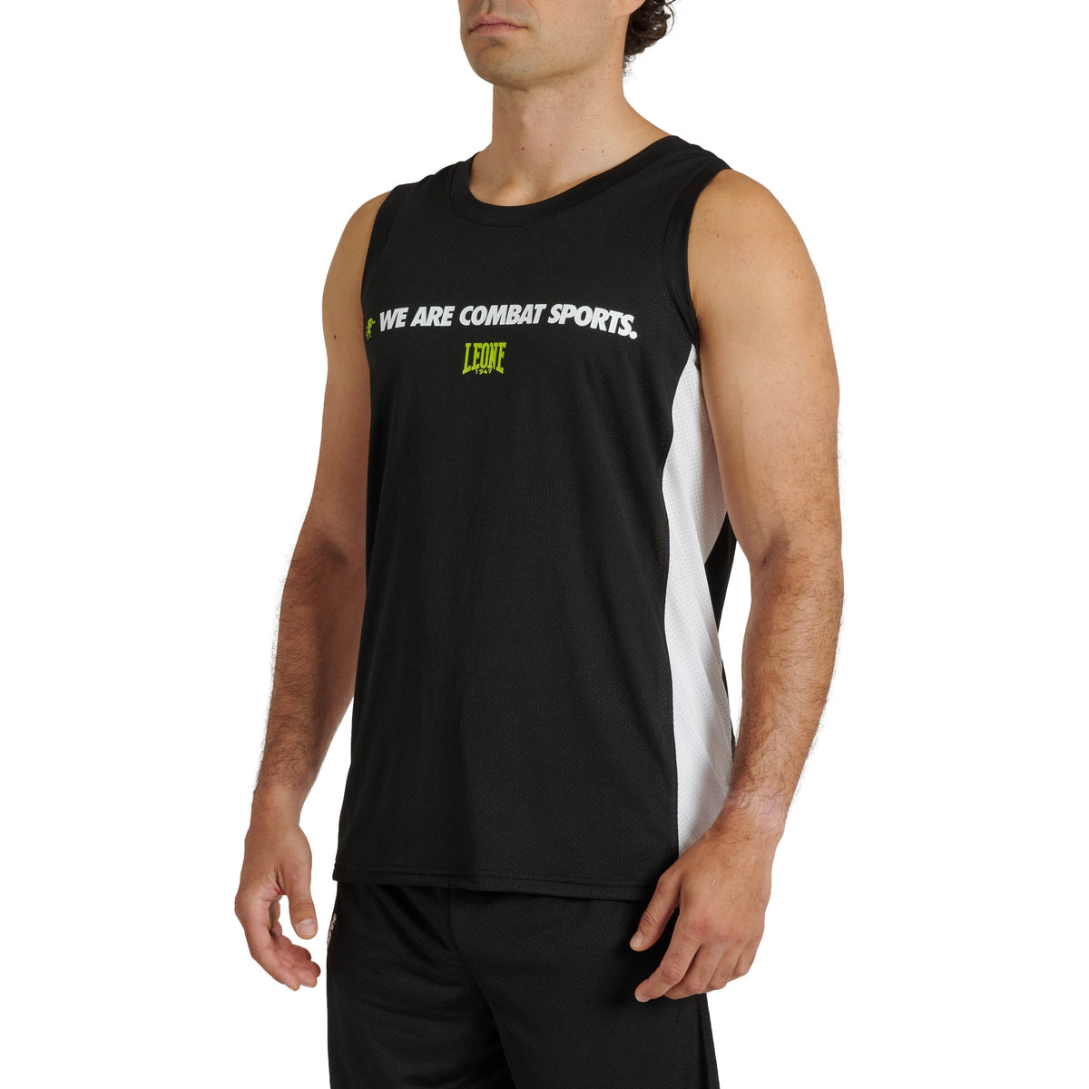 Camiseta tirantes Leone 1947 WACS ABX124 negra