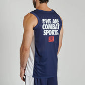 Camiseta tirantes Leone 1947 WACS ABX124 azul marino