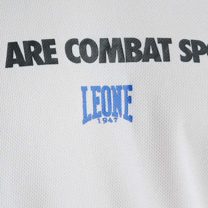 Camiseta mangas cortas Leone 1947 logo wacs blanca 2
