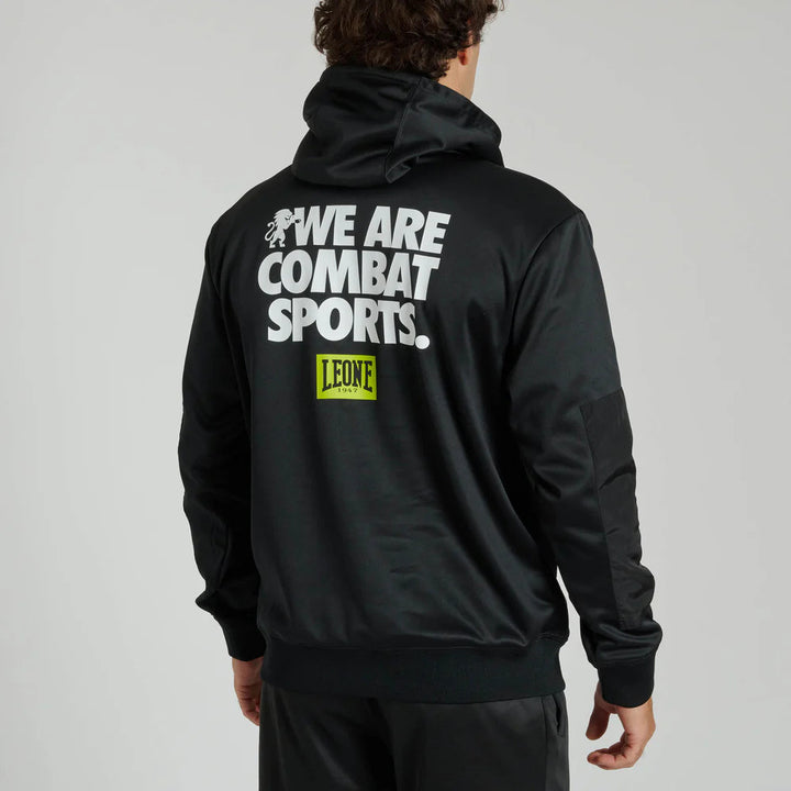 Sudadera ABX127 Leone 1947 logo wacs negra 1