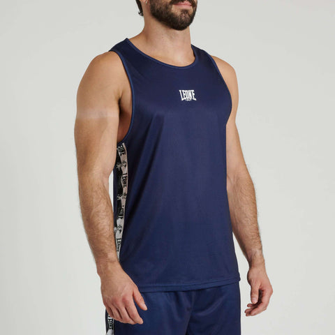 Camiseta tirantes Leone 1947 Iconic ABX401 azul marino