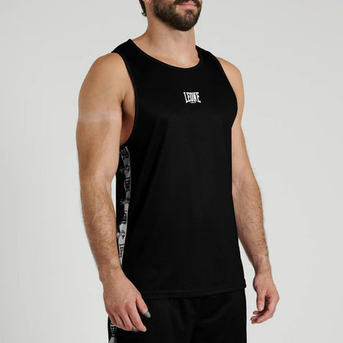 Camiseta tirantes Leone 1947 Iconic ABX401 negra