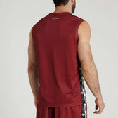 Camiseta sin mangas Leone 1947 Iconic ABX402 burdeos