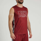 Camiseta sin mangas Leone 1947 Iconic ABX402 burdeos