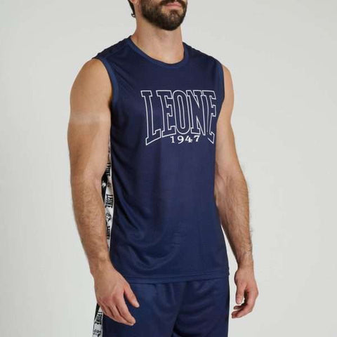 Camiseta sin mangas Leone 1947 Iconic ABX402 azul marino
