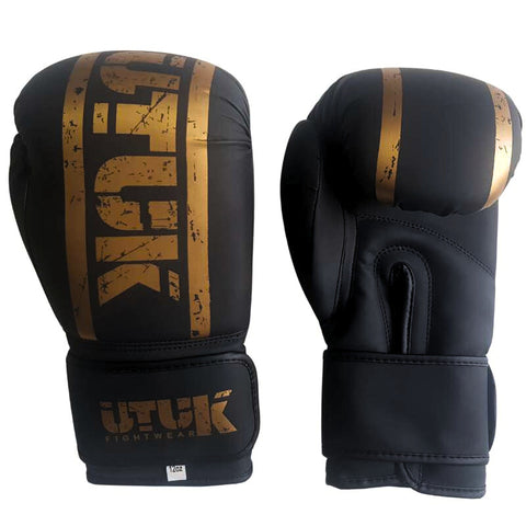 Guantes boxeo Utuk top negro oro
