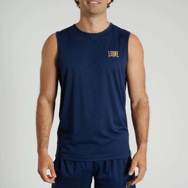 Camiseta sin mangas Leone 1947 DNA ABX709 azul marino