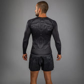 Rashguard Venum Eclipse manga larga negro ivory