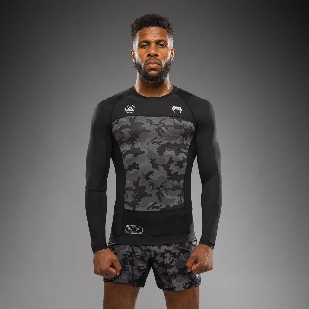 Rashguard Venum Polaris manga larga negro