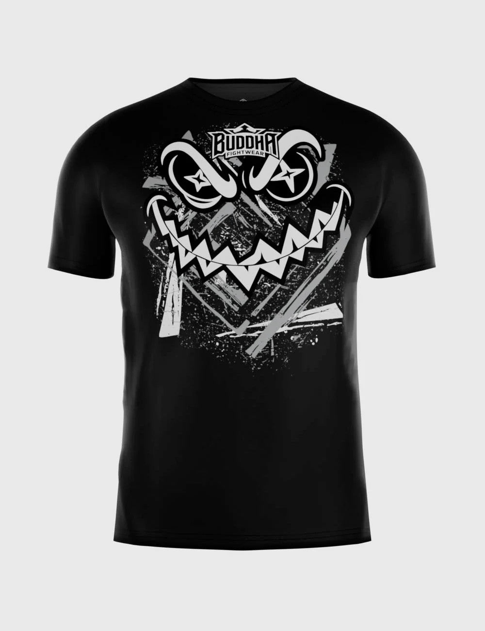 Camiseta creepy Buddha negra