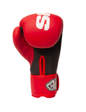 Guantes de muay thai Shark Boxing POWER 24 rojo