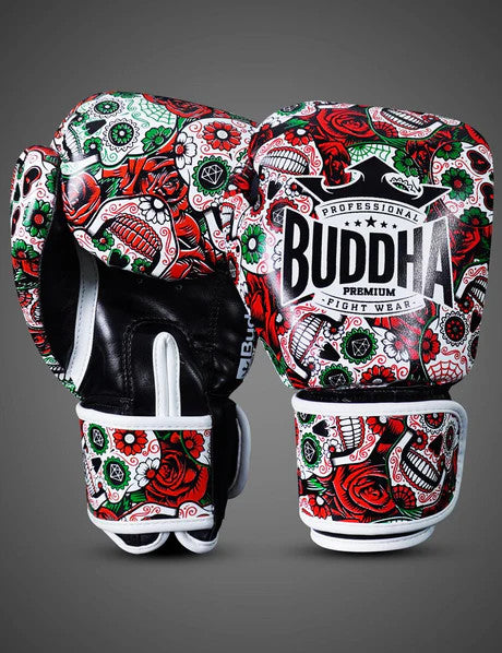 Guantes de boxeo Buddha fantasy mexican rojos