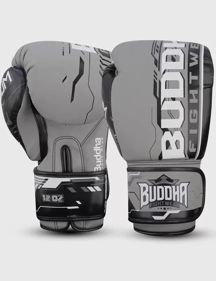 Guantes de boxeo Buddha millenium gris claro