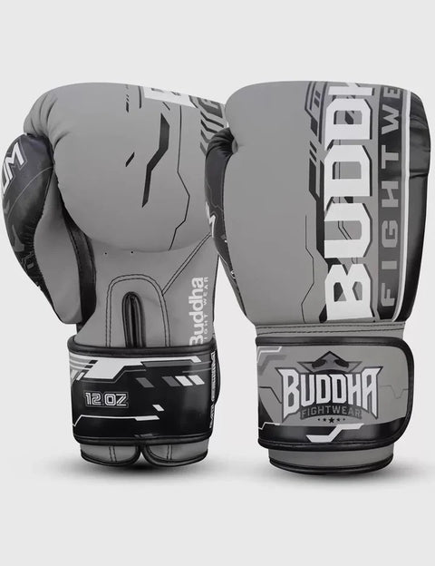 Guantes de boxeo Buddha millenium gris claro