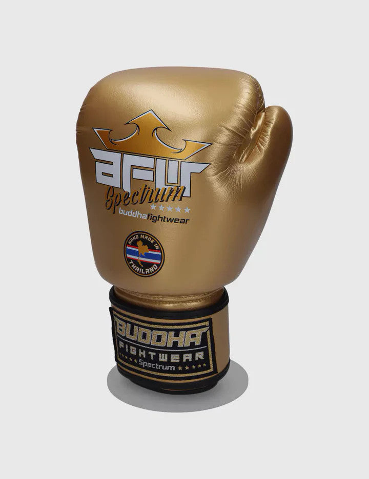 Guantes de boxeo Buddha spectrum metallic dorados 2