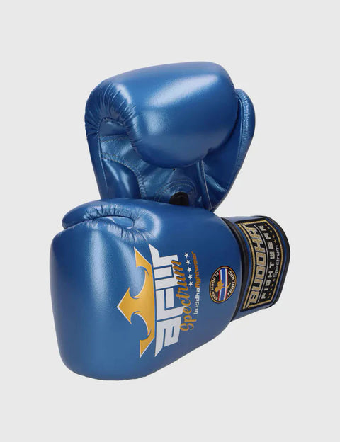 Guantes de boxeo Buddha spectrum metallic azul