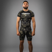 Rashguard MMA Venum invader negro beige