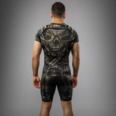 Rashguard MMA Venum invader negro beige