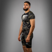 Rashguard MMA Venum invader negro beige