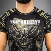 Rashguard MMA Venum invader negro beige