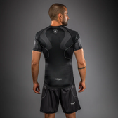 Rashguard BJJ Venum nexus negro plata