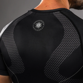 Rashguard BJJ Venum nexus negro plata