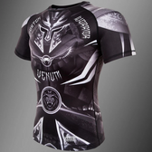 Rashguard grappling Venum gladiator 3.0 negro blanco