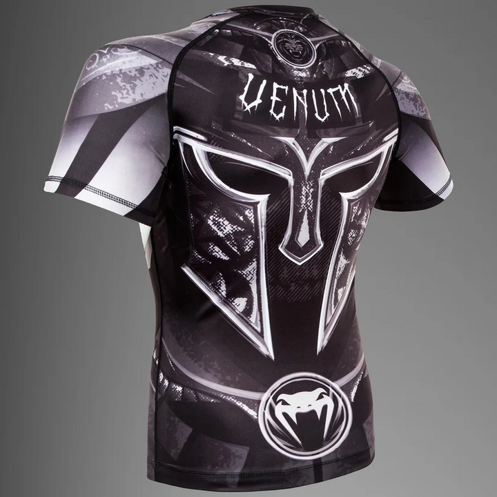 Rashguard grappling Venum gladiator 3.0 negro blanco 2
