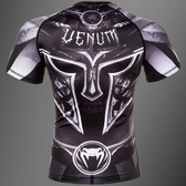 Rashguard grappling Venum gladiator 3.0 negro blanco