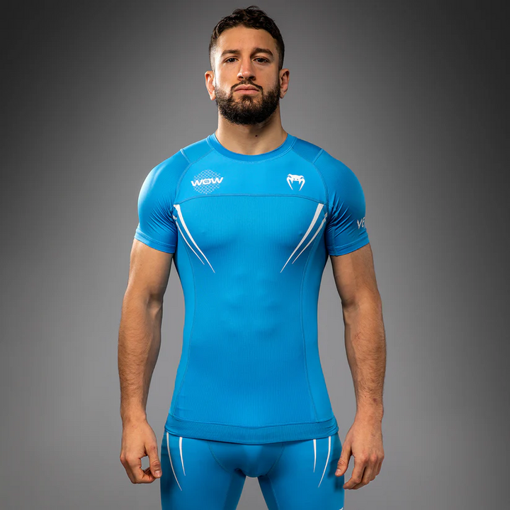 Rashguard MMA Venum x WOW FC pacific blue