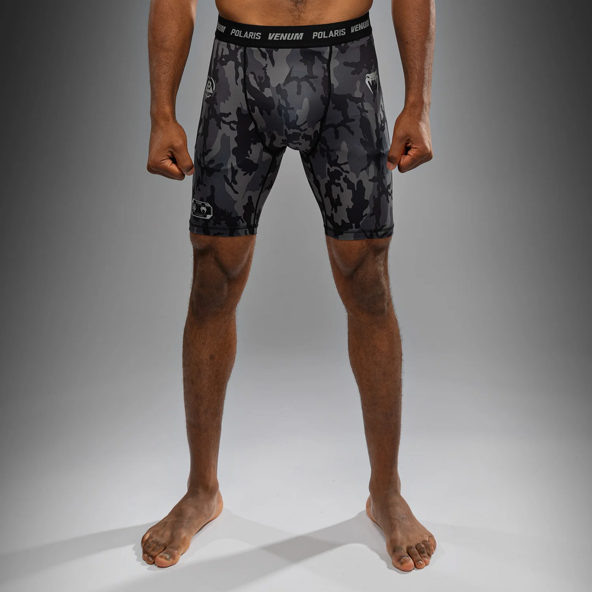 Vale tudo shorts Venum x polaris negro gris tormenta