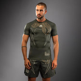 Rashguard Venum Serpenti manga corta khaki bronce