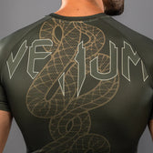 Rashguard Venum Serpenti manga corta khaki bronce