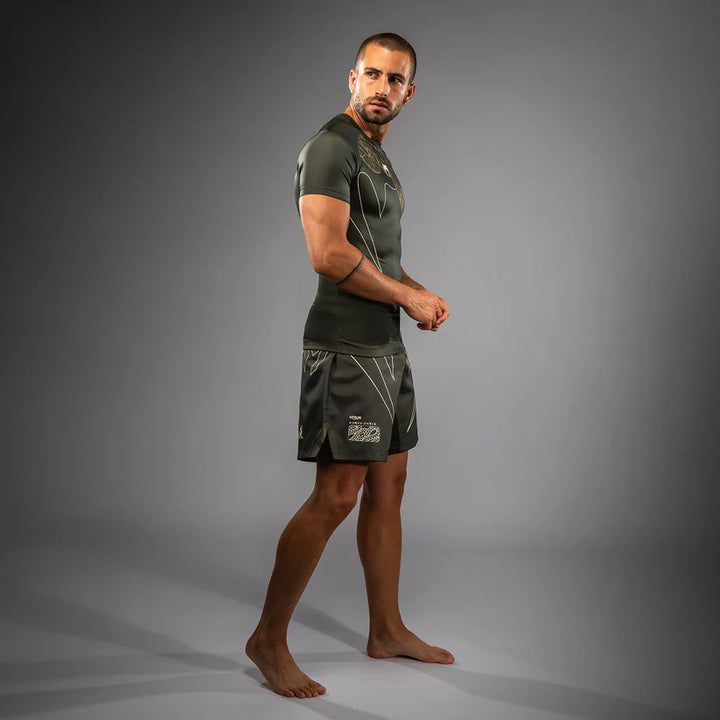 Venum Rashguard Serpenti Short Sleeve khaki bronce 6