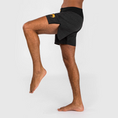 Venum x ares fight shorts negro oro