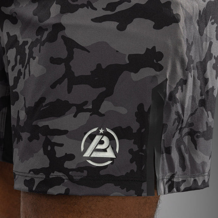 Venum x polaris pantalones de lucha negro gris 6