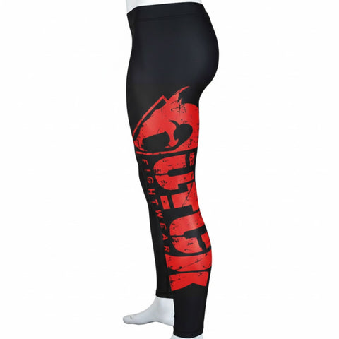 Malla lycra grappling Utuk negro rojo