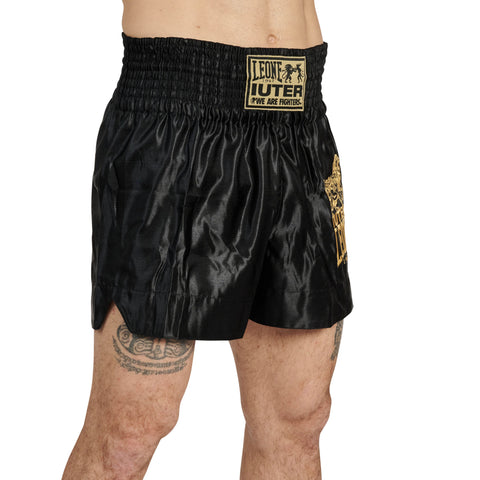 Short kick & thai Leone 1947 Iuter negro AB02IU