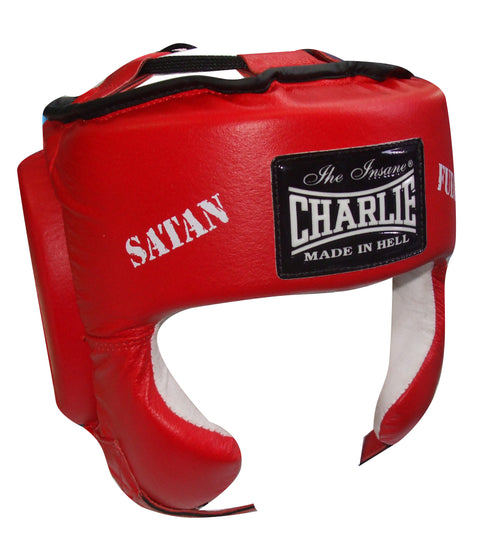 Casco de boxeo Charlie satán rojo