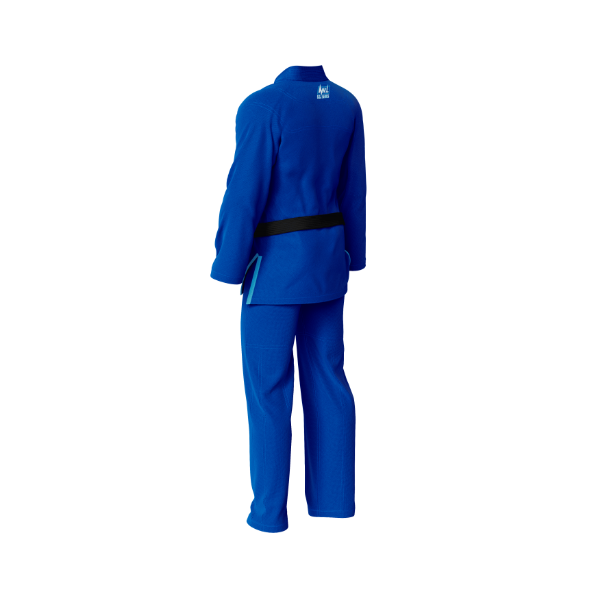 Kimono BJJ NKL zero custom azul 5