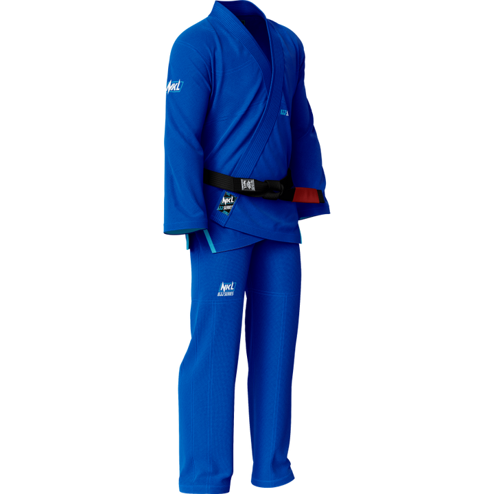 Kimono infantil BJJ NKL zero custom azul 2
