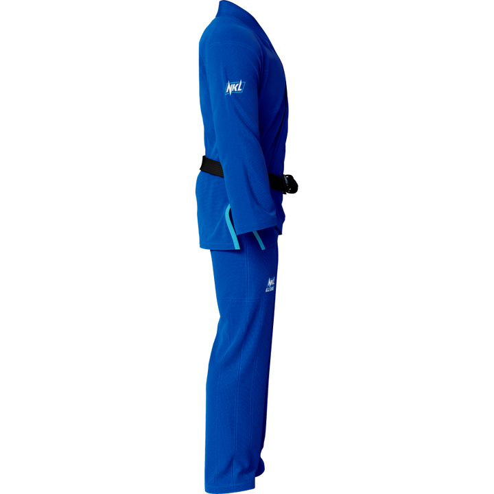 Kimono infantil BJJ NKL zero custom azul 1