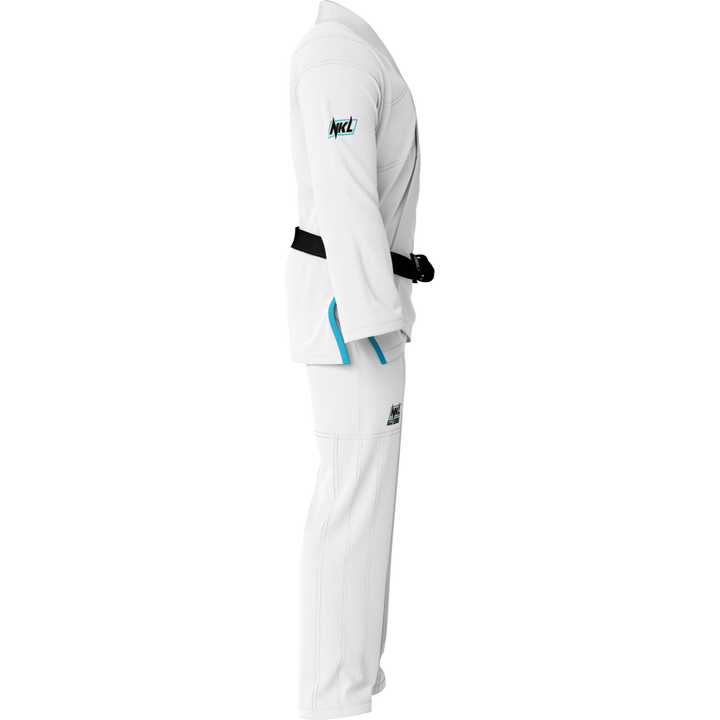 Kimono infantil BJJ NKL zero custom blanco 2