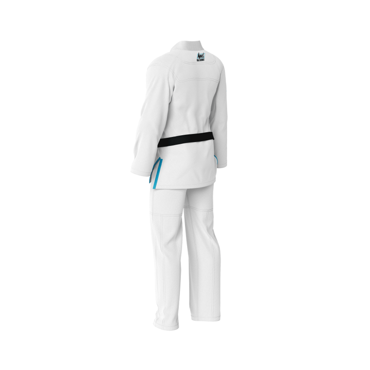 Kimono infantil BJJ NKL zero custom blanco 4