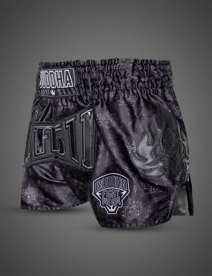 Pantalón muay thai kanok black 1