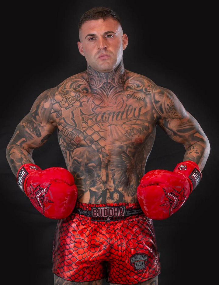 Pantalón muay thai Buddha colorstrike red snake 4