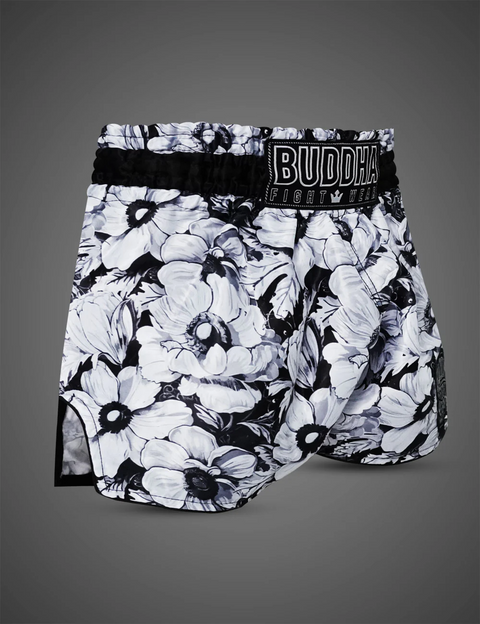Pantalón muay thai Buddha colorsTrike noir blossom